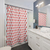 Hurricane Icon (Red) Shower Curtain