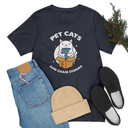 Pet Cats and Chase Storms Tee