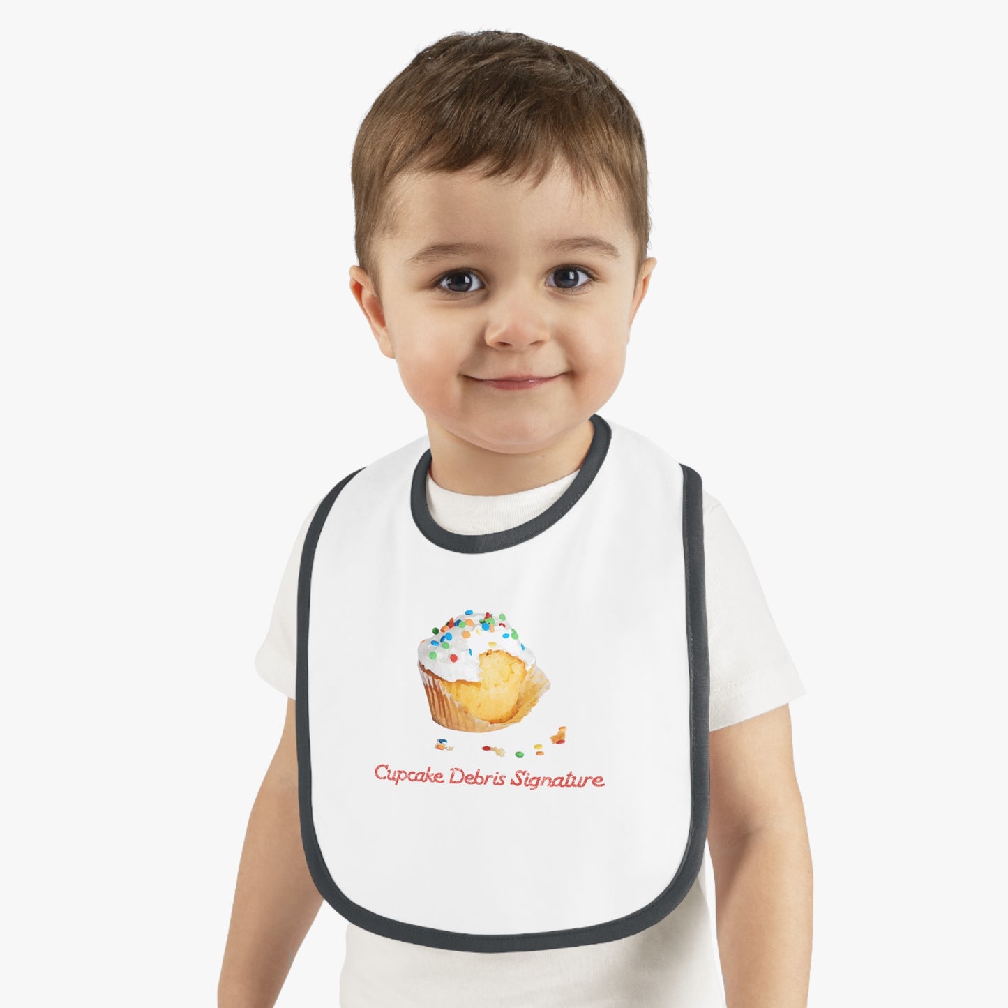 Cupcake Debris Signature Bib