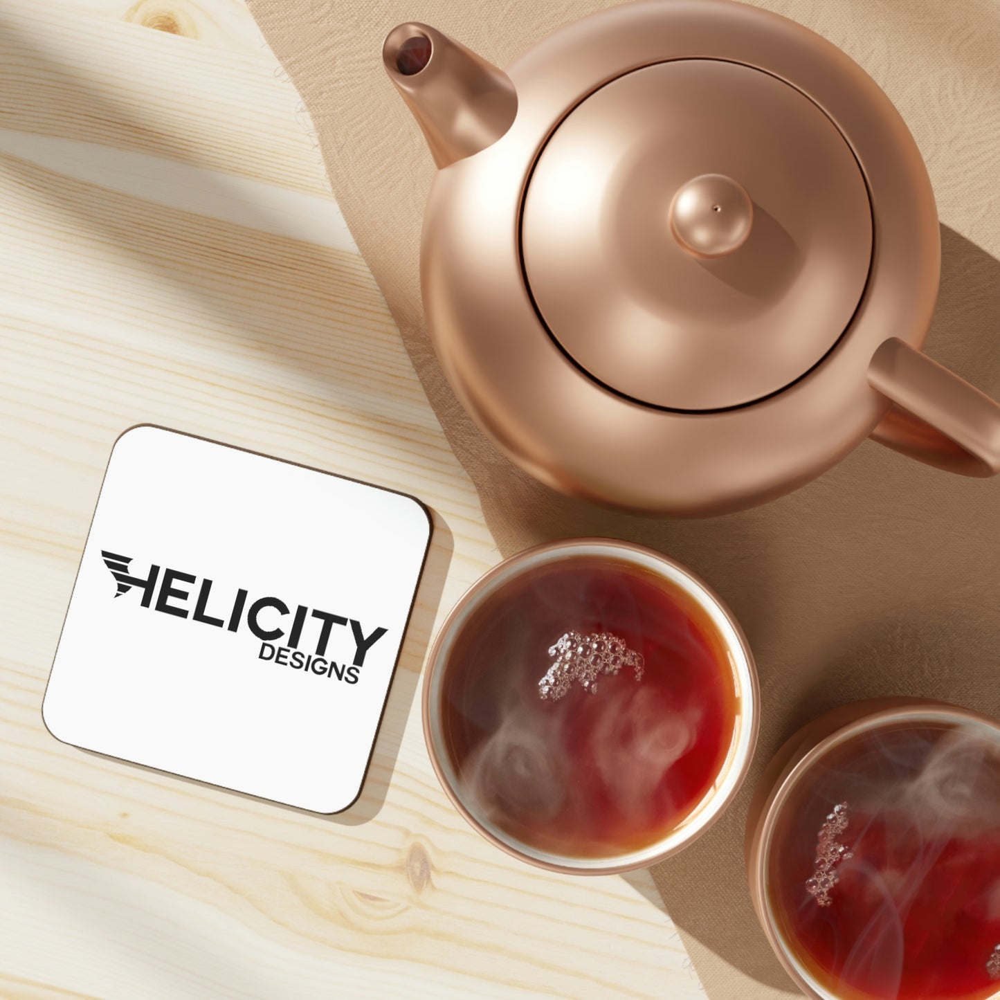 Helicity Designs Hardboard Back Coaster