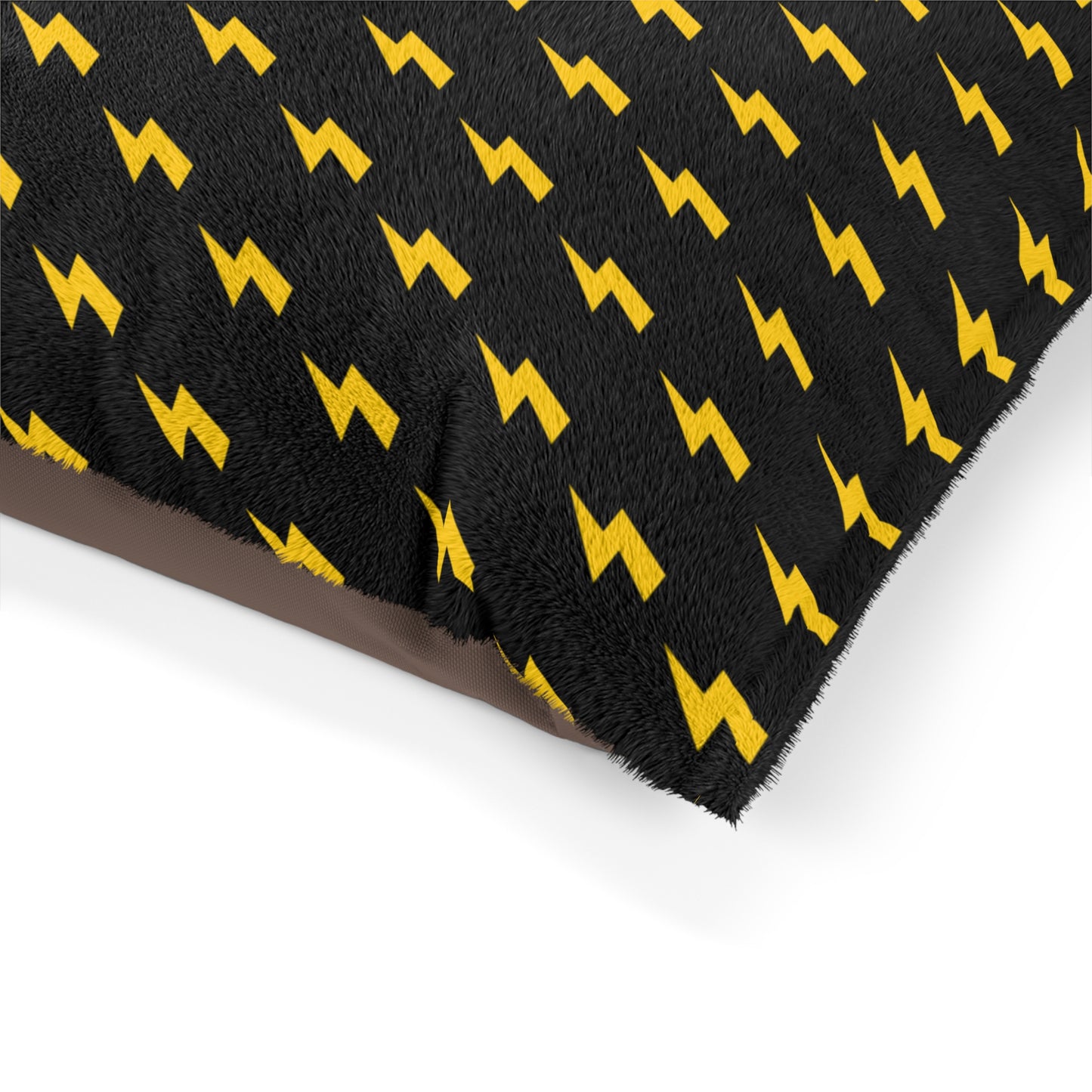 Lightning Icon (Black/Yellow) Pet Bed