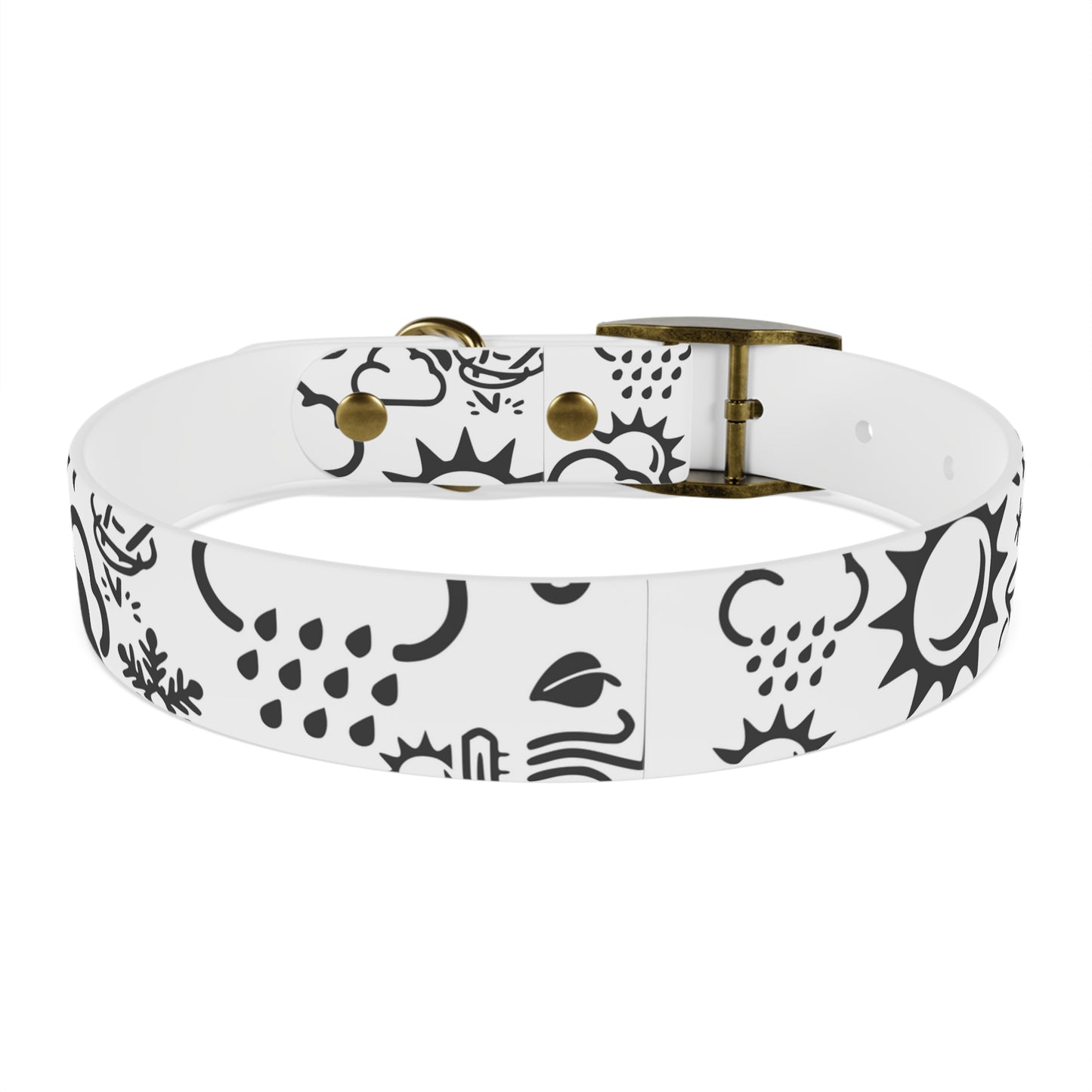 Wx Icon (White/Black) Dog Collar