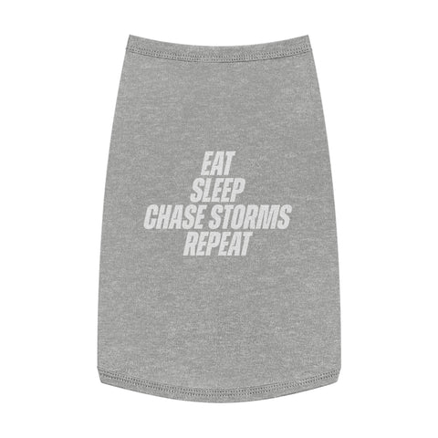Eat, Sleep, Chase Storms, Repeat Pet Shirt