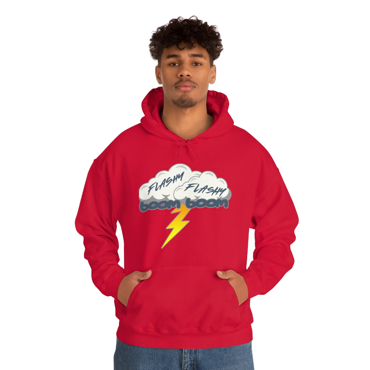 Sudadera con capucha Flashy Flashy Boom Boom 