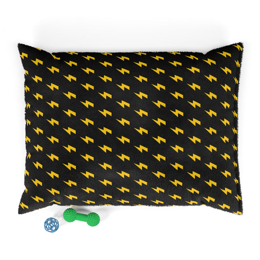 Lightning Icon (Black/Yellow) Pet Bed