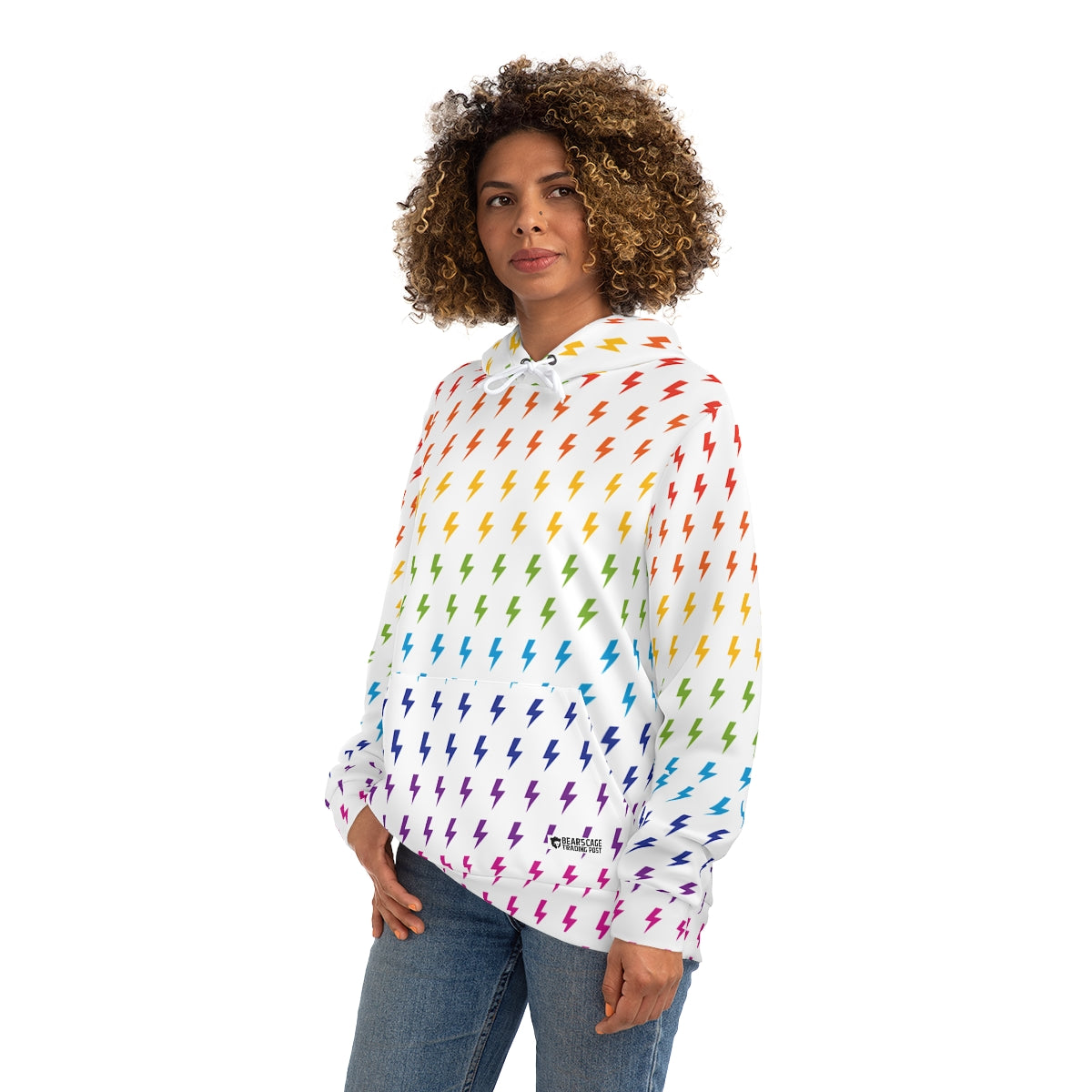 Lightning (White/Rainbow) Hoodie 