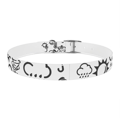 Wx Icon (White/Black) Dog Collar